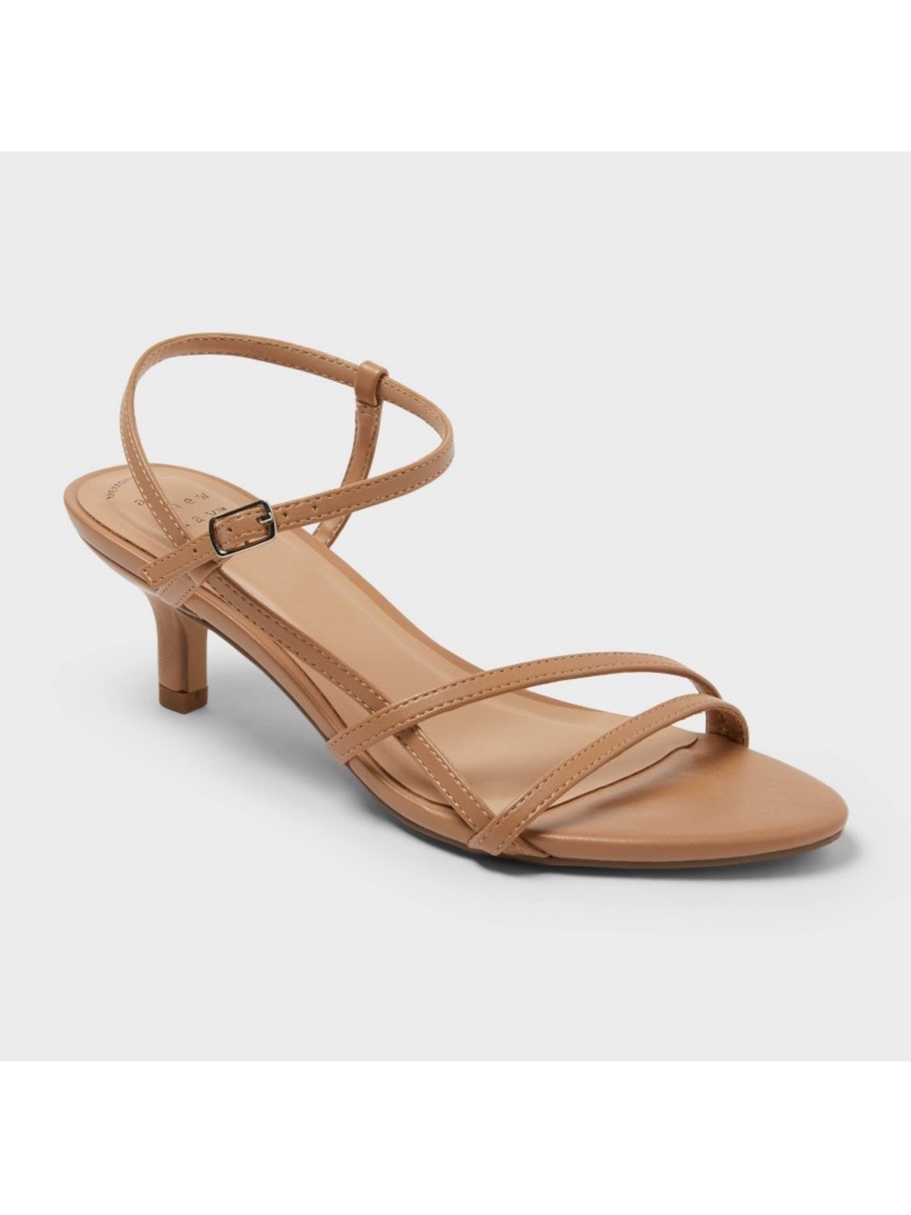 NWOT A New Day Strappy Kitten Heel Sandal in Tan Size 11. No box or tag but new